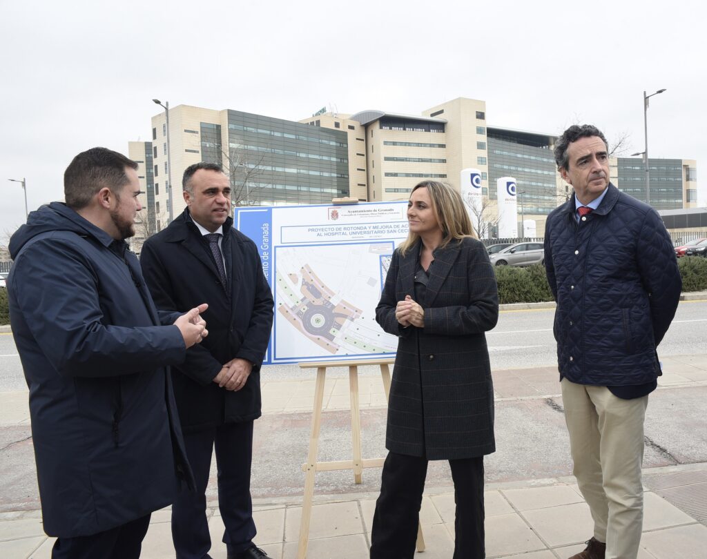 Granada-realiza-obras-para-facilitar-el-acceso-al-Hospital-Universitario-Clínico-San-Cecilio-del-PTS