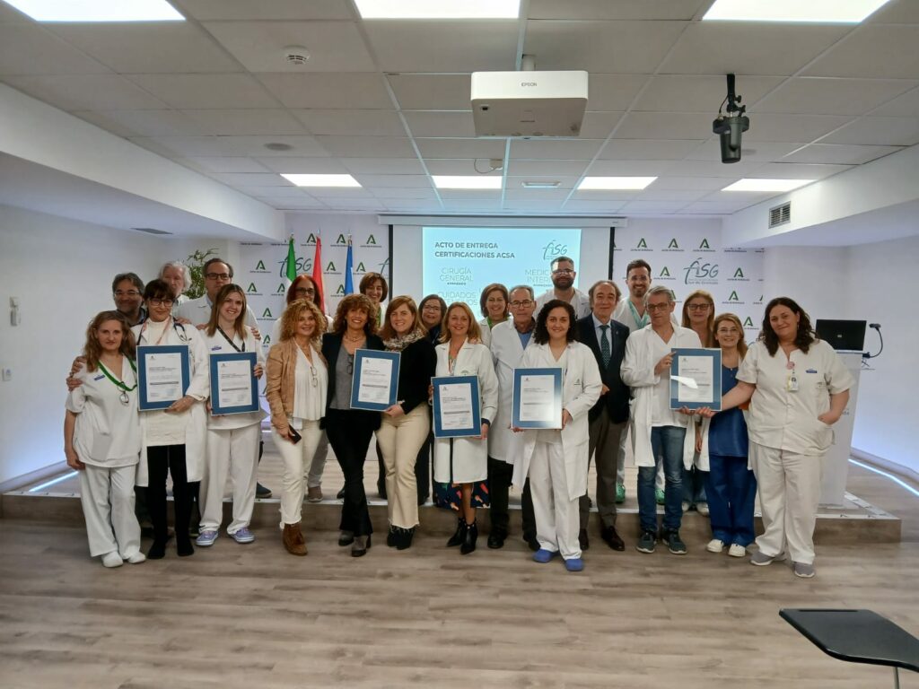 La-Agencia-de-Calidad-Sanitaria-de-Andalucía-certifica-el-nivel-de-excelencia-de-Urgencias,-UCI,-Cirugía,-Ginecología-y-Medicina-Interna